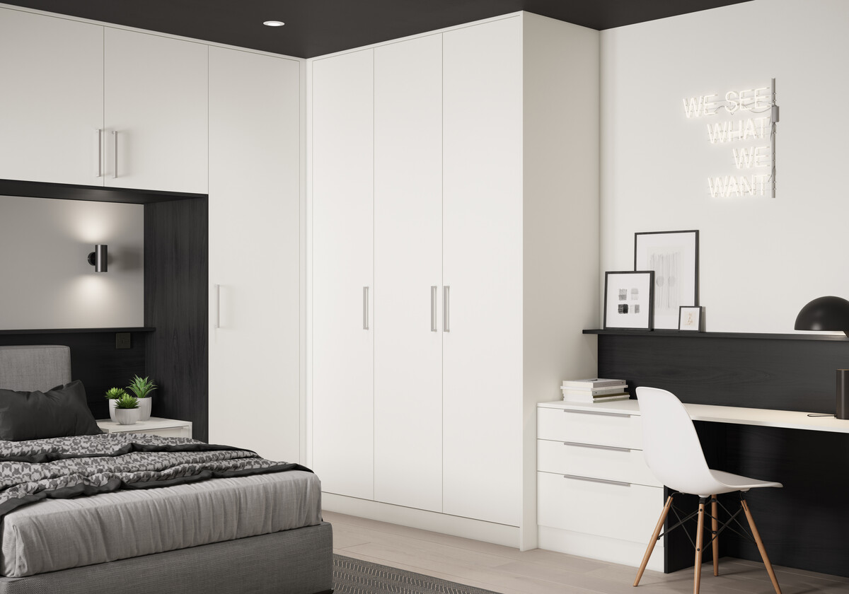 Unity Supermatt white _ black woodgrain effect _3_