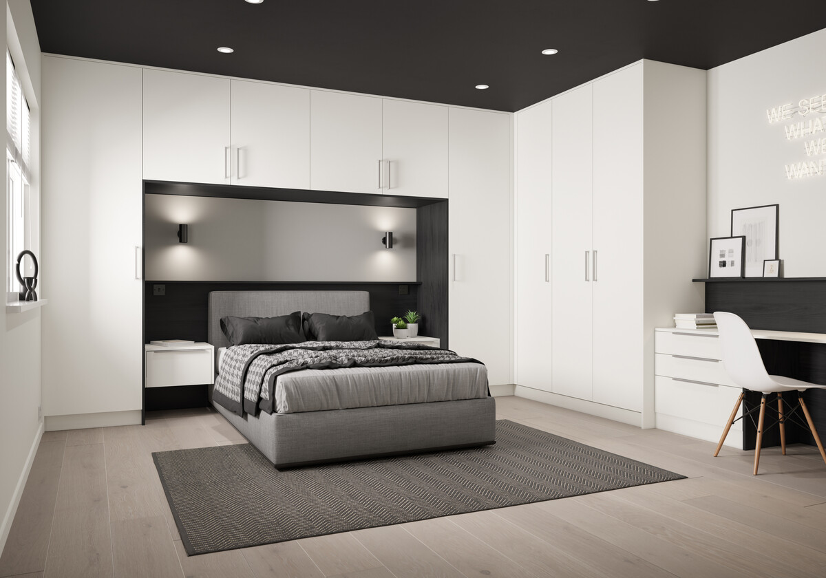 Unity Supermatt white _ black woodgrain effect _4_