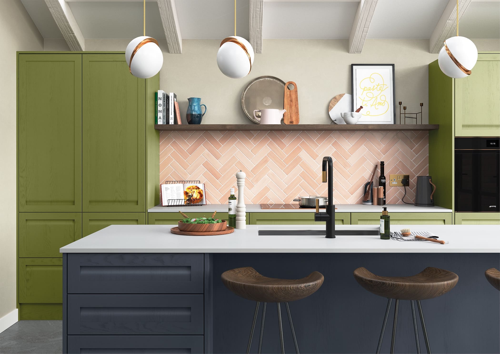 Harborne Slate Blue Stone and CMS Citrus Green_Cameo 2_RGB