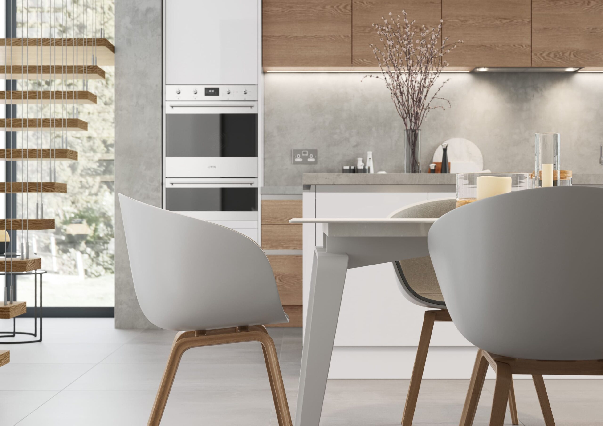 Zola Gloss White and Tavola Parched Oak_Cameo 2_RGB