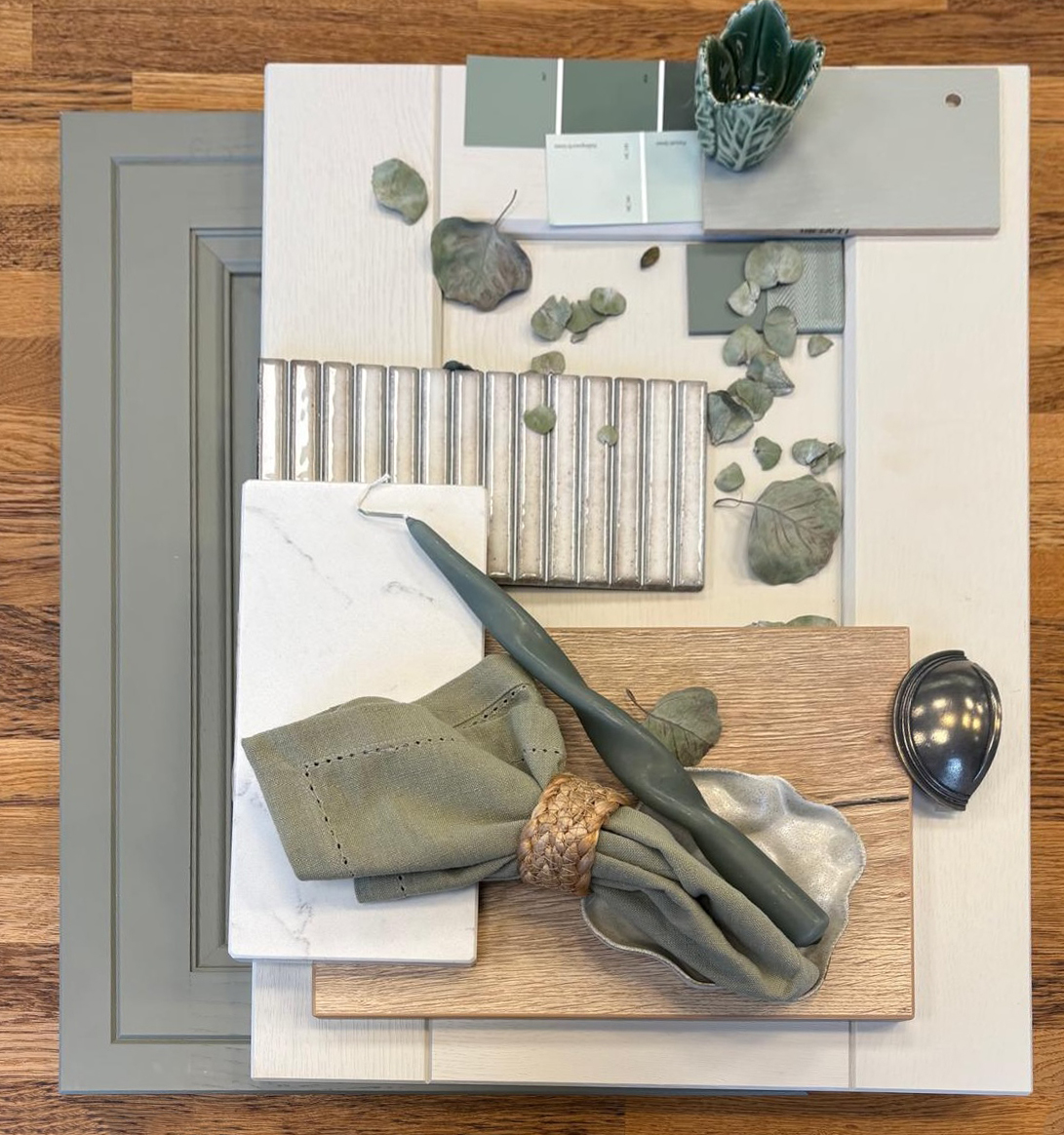 Colour swatch earthy greens