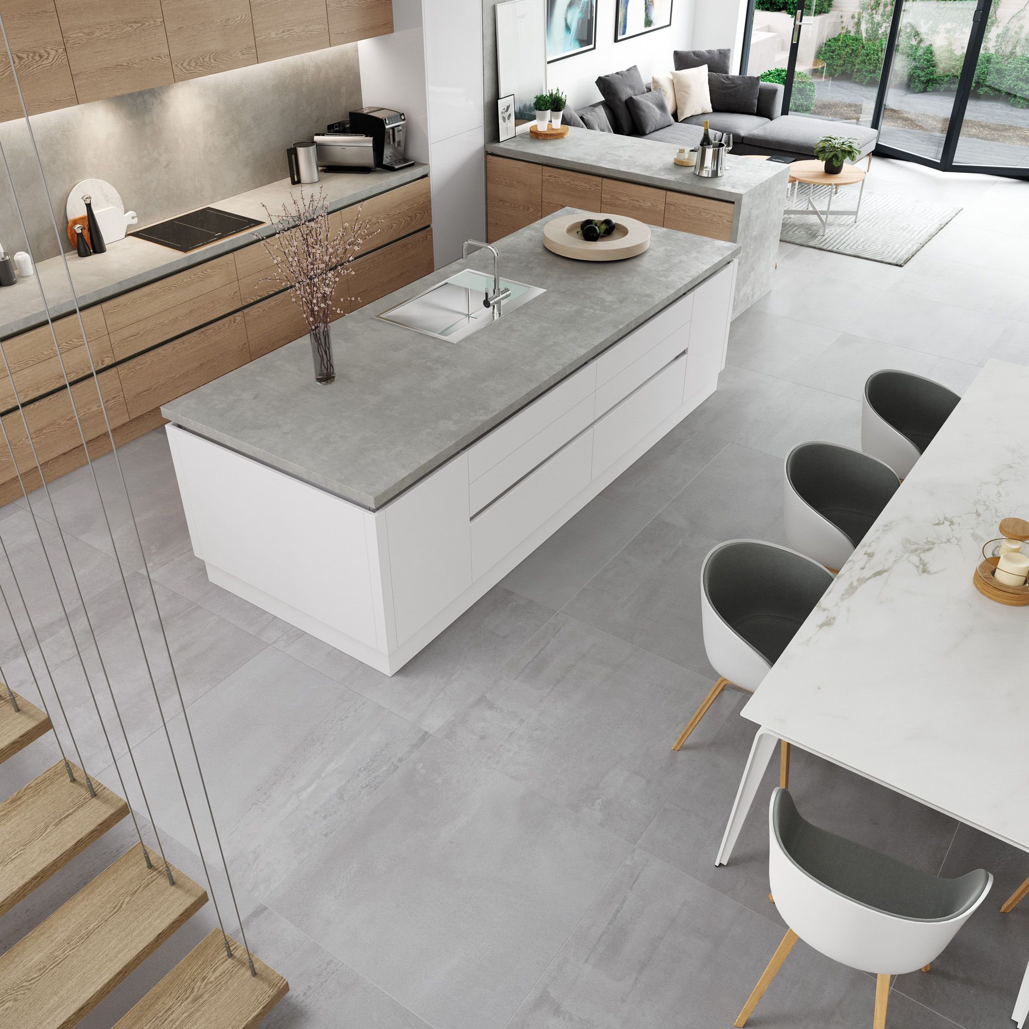 Zola Gloss White and Tavola Parched Oak_Cameo 4_RGB