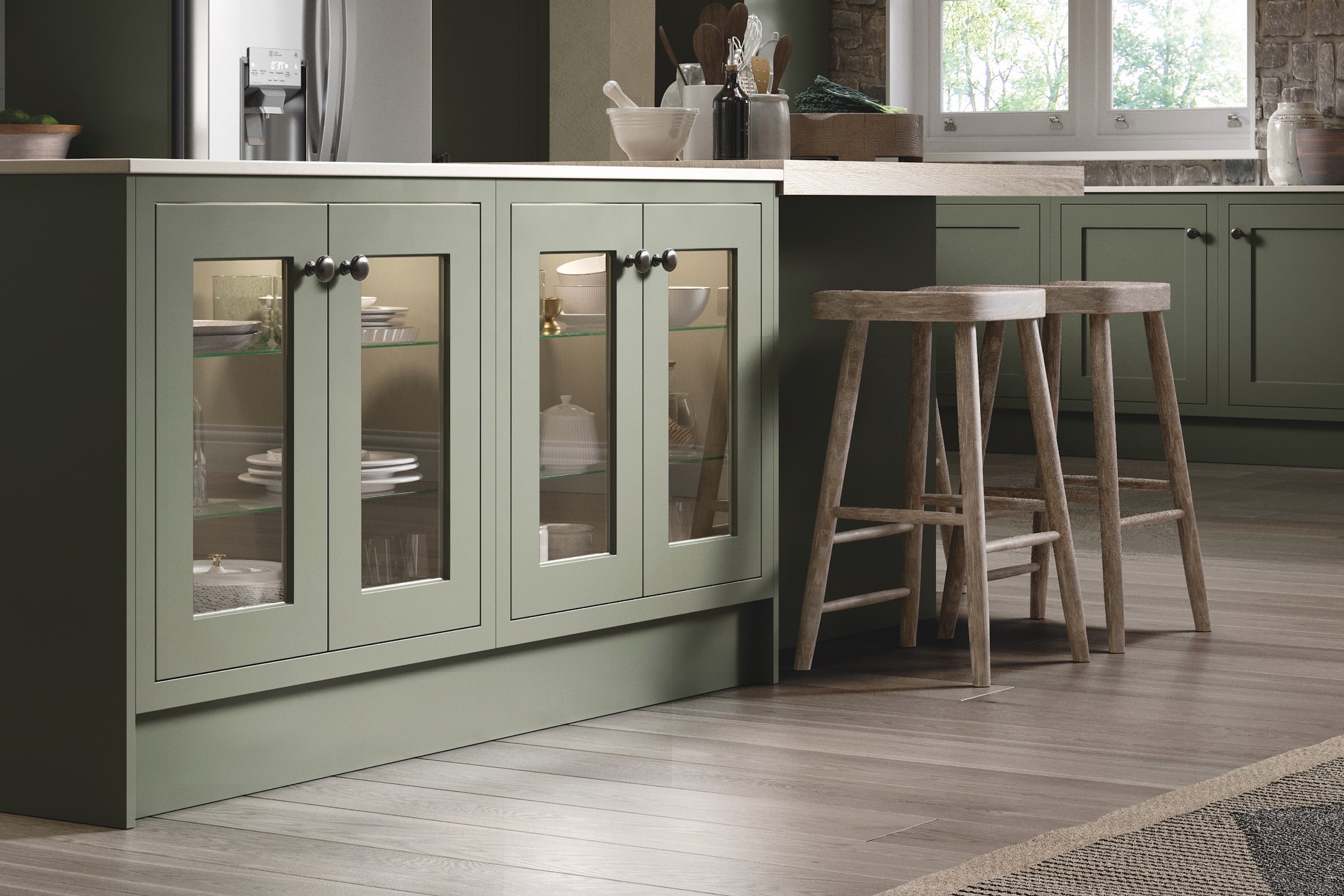 Harmony Sage Grey island cameo