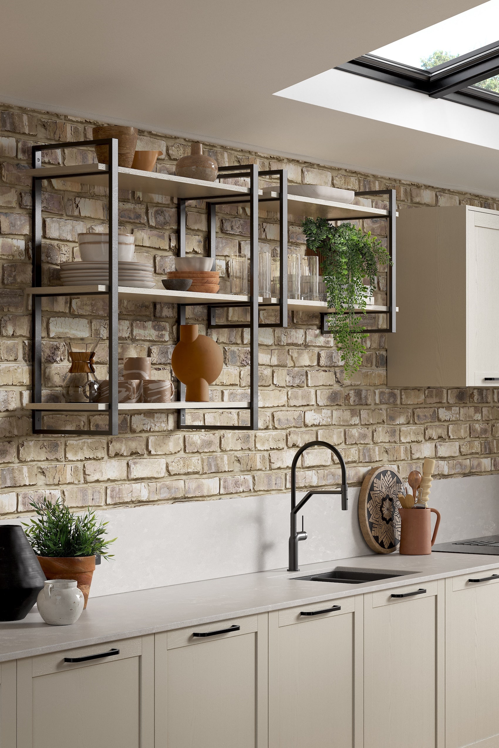 Sovereign Light Grey with Shelving