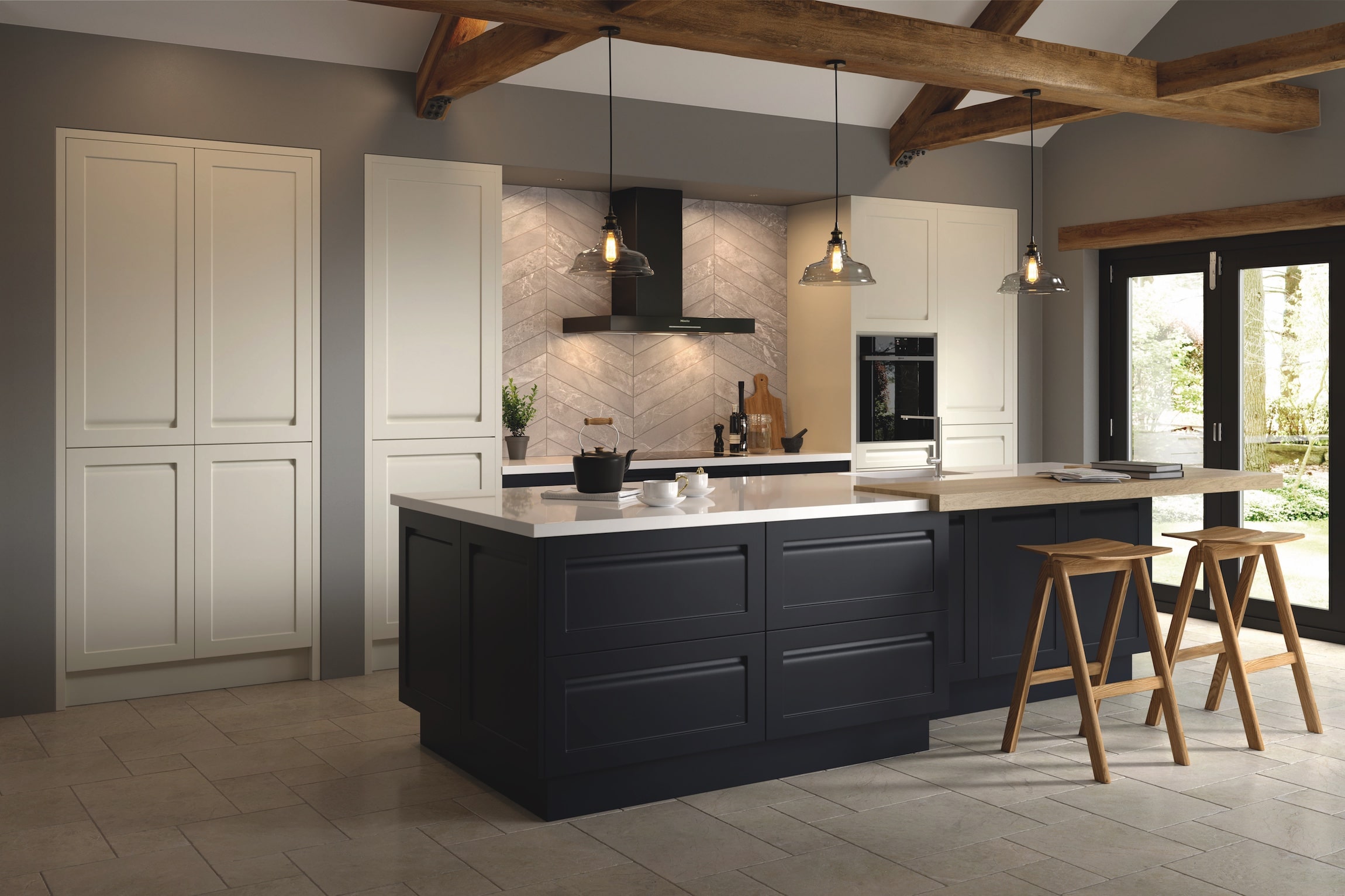 Savoy Limestone & Anthracite New Splashback